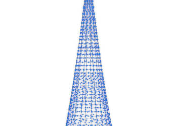 vidaXL Choinka LED na maszcie 1534 diody LED Niebieski 500 cm(SKU:358119)