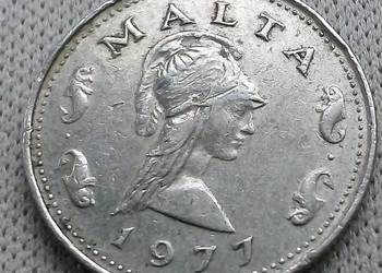 MALTA-2 CENTY-1977 r-RZADKA