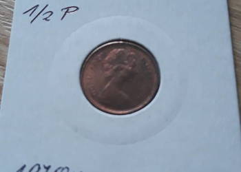 1/2 Pensa W.Brytania 1970, 1971, 1973, 1974, 1975, 1978 r.