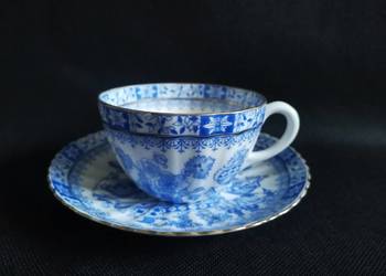 Stara przedwojenna filiżanka Echt China Blau porcelana Tillowitz, Tułowice