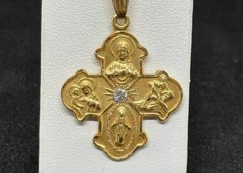 Złota Zawieszka pr 585 5,14g z Diamentem