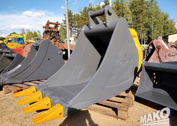 Łyżka Abijlo 75cm do koparki Miller fi 80 Nowe zęby J350 systemu CAT