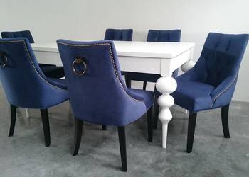 Nowoczesne eleganckie krzesło z pinezkami kołatką producent
