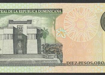 DOMINIKANA 10 PESOS 2001 - STAN BANKOWY UNC