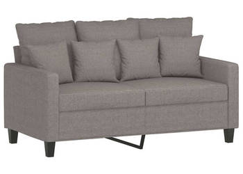 Sofa 2-osobowa kolor taupe 120 cm tapicerowana tkaniną WM-359266