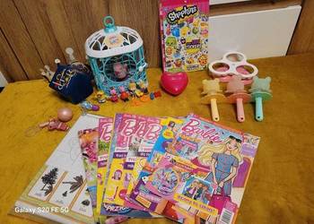 NumNoms, gazetki barbie, playmobil/książki, figurki/ptaszek, gry/puzzle