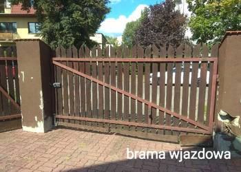 Brama wjazdowa z furtką z demontażu