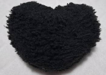 Serce, serduszko, czarne, breloczek, zawieszka, 9x7,5x5cm (Zabawka, pluszak