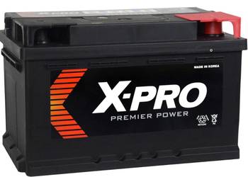 Akumulator X-PRO 71Ah 640A EN niski Prawy Plus