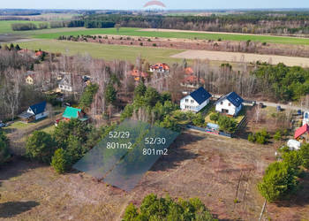 Dwie działki pod dom 1602 m² Błędowo, ul. Brzozowa