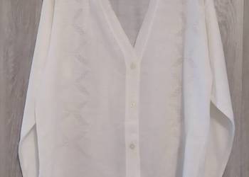 Sweter damski – ROZPINANY – biały Sweter damski – ROZPINANY – biały