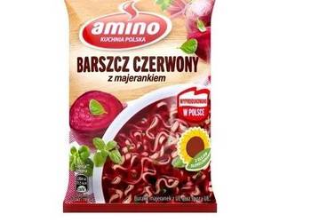 Zupa chińska zupka Amino grzybowa gulaszowa grochowa barszcz czerwony