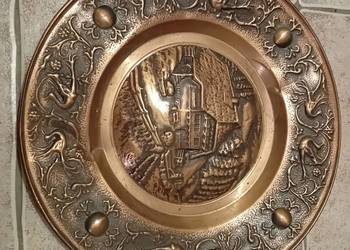 Talerz miedziany patera na ścianę