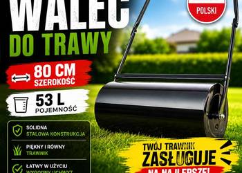 WALEC STALOWY do trawy- 80cm szerokości 53L