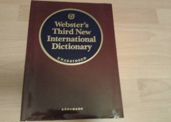 Słownik angielski Webster's Third New International Dict Słownik angielski Webster's Third New International Dict