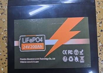 nowa bateria lifepo4 24V 200Ah brak paragonu