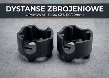 Dystanse zbrojeniowe punktowe pod pręty otulina 10/20mm baryłka 500szt.