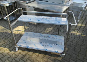 Wózek Gastronomiczny Platformowy Transportowy Stal Nierdzewna 145/65/95