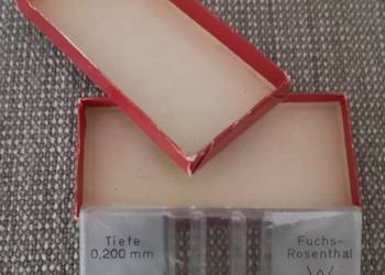 Komora Fuchs-Rosenthal 0,200 mm, 1/16 qmm, Willy Geisler Bonn lata 70, NOS.