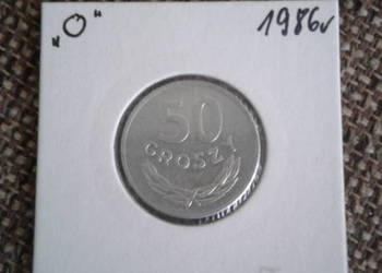 50 Groszy 1986 r-około mennicza TYP B