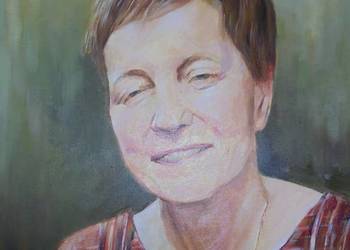 Portret olejny malowany ręcznie na podstawie zdjęcia