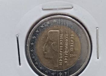 2 Euro Holandia 2001 r. Beatrix - rzadkość