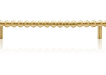 4x Daisy L – złoty uchwyt do mebli z mosiądzu