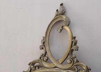 srebrne LUSTRO - owal 104x70cm RAMA srebro FAZA