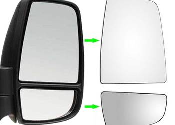 Lustra Górne Dolne Szkła Prawe Wkłady lusterka Ford Transit Tourneo 2014-26