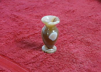 Vintage świecznik z naturalnego ONYKSU | Boho | Loft | Unikat