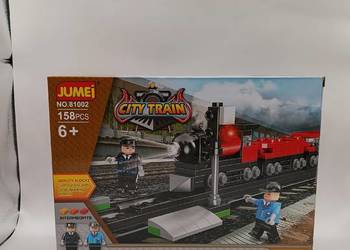 Klocki konstrukcyjne CITY TRAIN – pociąg miejski, 158 elementów, figurki, 6