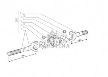 New Holland T6090 T6070 Wałek 5191584