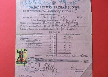 ( 1739 ) Świadectwo Przemysłowe 2, Kedzierski ( 1739 ) Świadectwo Przemysłowe 2, Kedzierski