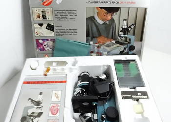 Mikroskop Bresser Optik System – Zestaw retro w pudełku