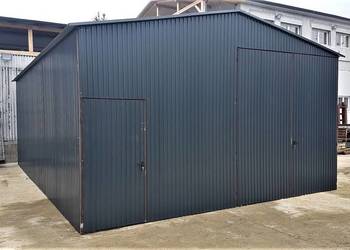 Blaszana montowana hala 6×9 m – grafitowa