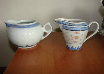 chińska ryżowa porcelana - mlecznik