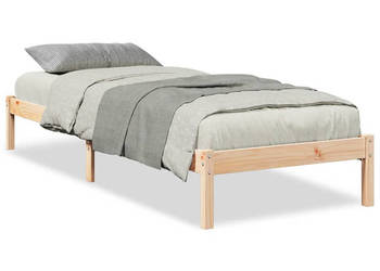 Dłuższe łóżko bez materaca lite drewno sosnowe 90x210 cm WM-852402