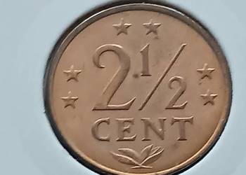2 i 1/2 centa Antyle Holenderskie 1975 r.- UNC