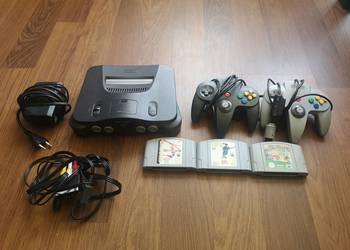 NINTENDO 64 konsolka 2 pady 3 Gry itp.