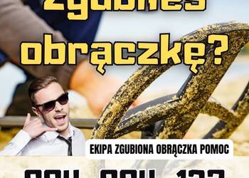 Usługi wykrywaczem metalu zgubiona obrączka pomoc nurek