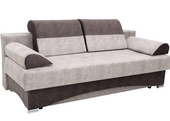 Kanapa Tapicerowana Jasnobrązowa bez Boków KAMILA