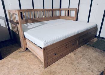 Łóżko leżanka IKEA HEMNES Lite drzewo Sosna 2 materace IKEA Transport