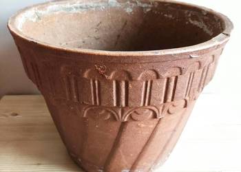Donica doniczka duża ceramiczna gliniana fi 33 cm