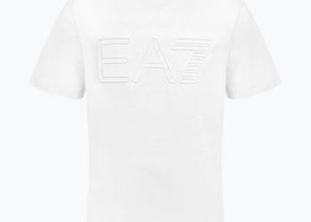 T-shirt męski EA7 Emporio Armani - biały M, nowy model
