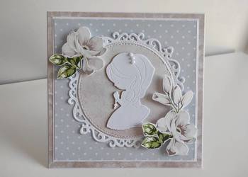 Kartka ręcznie robiona z okazji Pierwszej Komunii Świętej