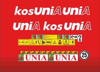 Naklejki unia kos, bardzo mocne i odporne z laminatem UV.