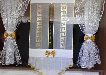 Firany + panel grecki wzór