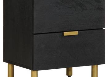 vidaXL Szafka nocna, czarna, 40x33x46 cm(SKU:4017646)