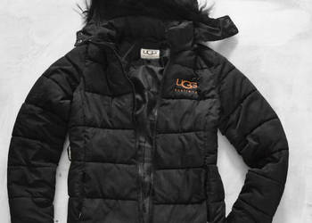 czarna kurtka zimowa z kapturem UGG Australia M 38