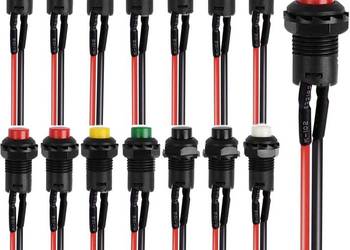 RUNCCI-YUN 14 sztuk 12mm Momentary Push Button Switch,